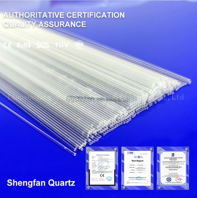 High temperature corrosion resistant transparent quartz stirring tube is used in tubular furnaces