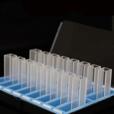 Corrosion-resistant and highly transparent quartz cuvettes are used in spectrometers and spectrophotometers