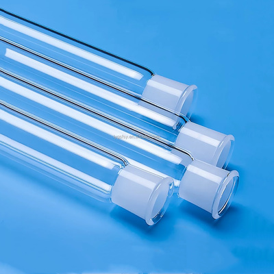 Factory-made high-temperature-resistant transparent round-bottom quartz test tubes with stoppers
