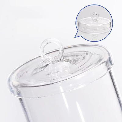 High-purity 99.99% corrosion-resistant quartz crucible with lid
