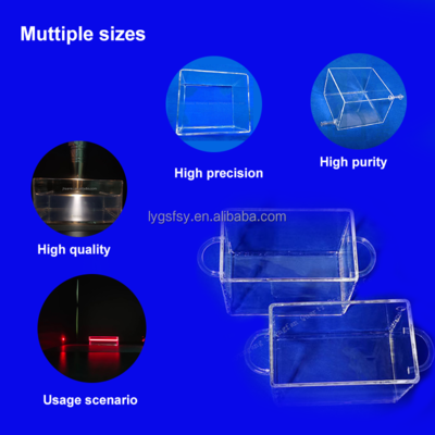 Customized high-temperature resistant quartz tanks quartz containers of test samples