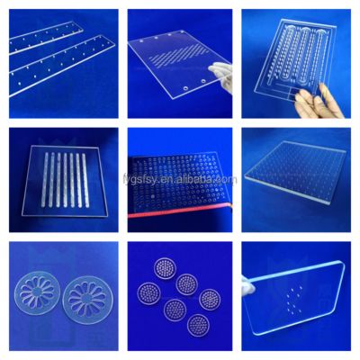 High Temperature Fused Silica Quartz Glass Plate Clear Quartz Glass Substrate For UV Lamp