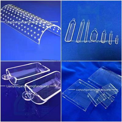 High Purity SIO2>99.99% Quartz Glass Boat with Good Electrical Insulation and High Transmittance >92% for Semiconductor Applications