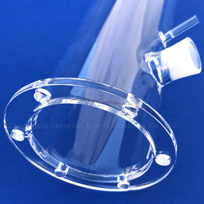 Custom Large Diameter Quartz Glass Tube with High Density (2.2g/cm3) and Morse 6.6 Hardness for Photovoltaic Applications