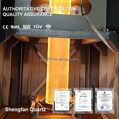 Manufacturer CUstom Large Diameter Furnace Quartz Tube