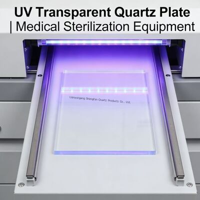 High Purity 99.99% High Temperature Resistance Quartz Glass Plate Customizable Size for Semiconductor and Optical Applications