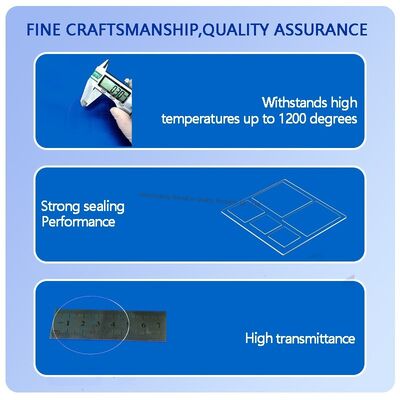 Customizable Size High Temperature Resistance Corrosion Resistant Quartz Glass Plate Fused Silica Optical Glass Plate