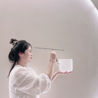 6-12inch Customizable Crystal Singing Bowl Set with Free Mallets and O Rings for Chakra Healing