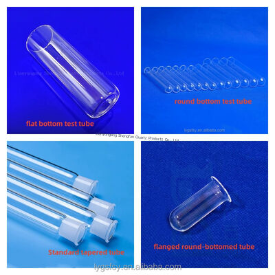 Factory Made High Temperature Resistant 99.99% SiO2 Purity Quartz Glass Tube with 1100℃ Working Temperature