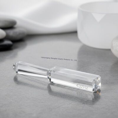 Transparent 432Hz Crystal Tuning Fork with Long Sustain for Sound Therapy and Meditation