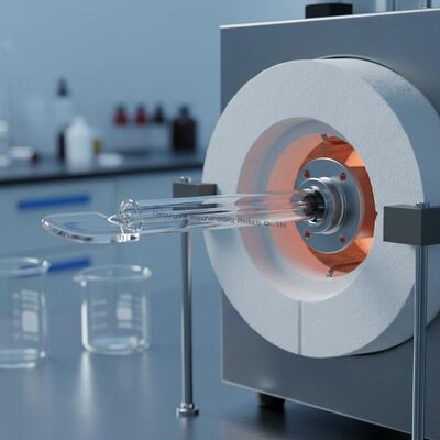 High temperature corrosion resistant transparent quartz stirring tube is used in tubular furnaces