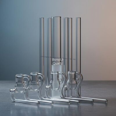 Customized Corrosion Boro3.3 Transparent Resistance Oil burner Glass Pipe Fused Silica Quartz Glass Tubes