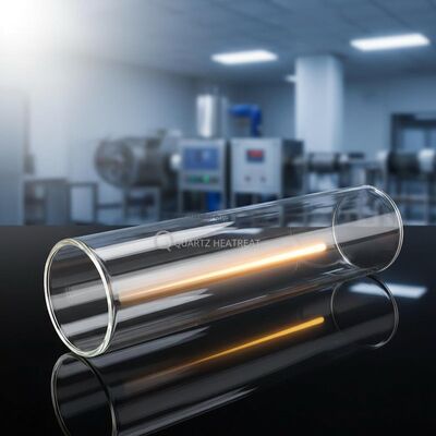 Custom Large Diameter Quartz Glass Furnace Tube Glass Cylinder With Heat resistant