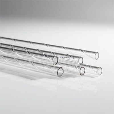 Clear Spiral Polishing Quartz Tubes Od 3mm Fused Silica For Heater