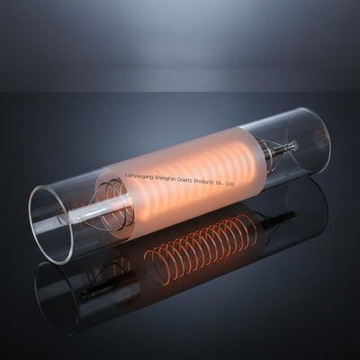 Custom High Temperature Resistant Heating Quartz Glass Tube Large Diameter