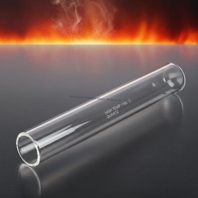 High Temperature Resistance 1100 Degrees Custom Quartz Glass Tube