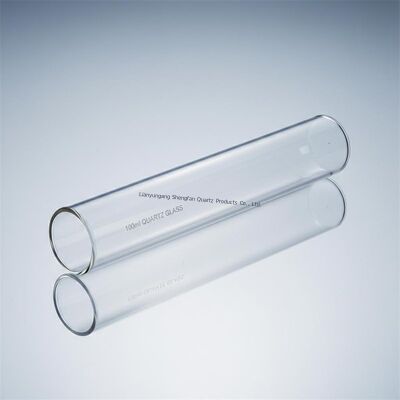 100ml Clear Quartz Glass Test Tube Cylinder For CVD Furnace