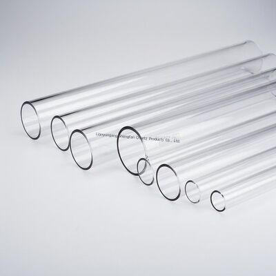 Heat Resistant Quartz Glass Cylinder Fused Silica Transparent Quartz Tubes