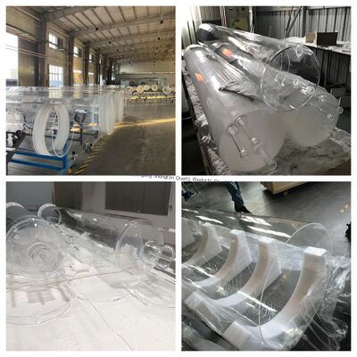 Precise Dimension Glass Fused Quartz Tube Transparant 100-400 OD Uv Protection Silica