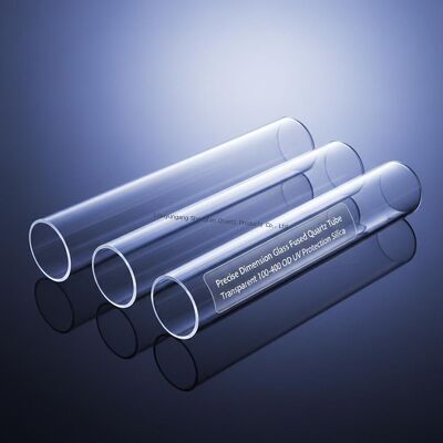 UV Protection High Purity SiO2>99.99% Transparent Quartz Glass Tube with >92% Light Transmittance