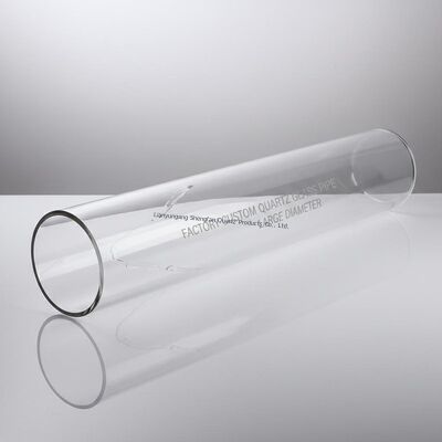 Factory Custom Quartz Glass Pipe Large Diameter