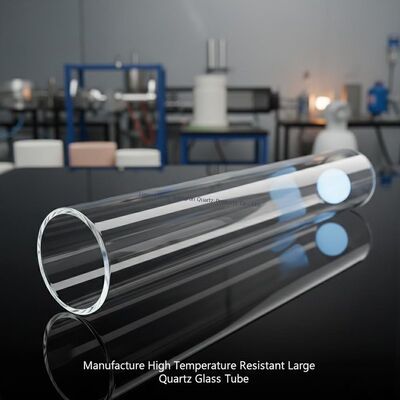 Manufacture High Temperature Resistant  Large Quartz Glass Tube
