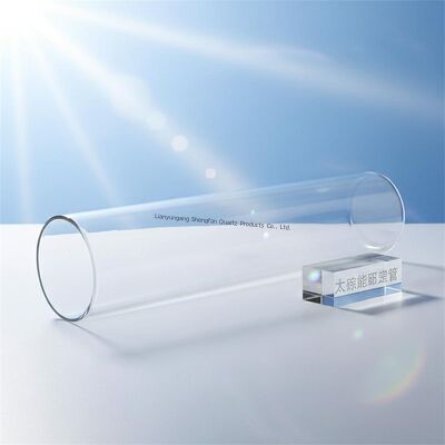 Large Diameter Quartz Clear Glass Tube Solar Photovoltaic Diffusion Tube