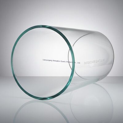 Manufacture Photovoltaic Quartz Clear Glass Tube Large Diameter