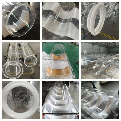 Screw Thread Winding Fused Silica Quartz Glass Tube Ring