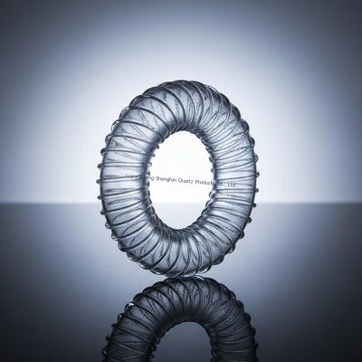 Screw Thread Winding Fused Silica Quartz Glass Tube Ring