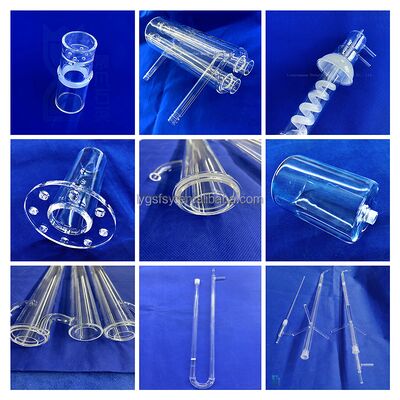 Clear Quartz Glass Coil Tubing Processing 300mm OD UVC Light