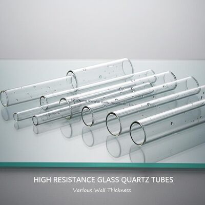 High Resistance Glass Quartz Tube Transparent With Various Wall Thickness