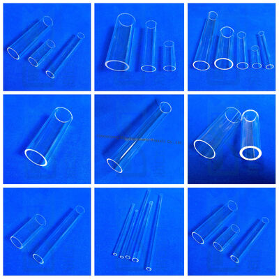 SIO2 Transparent Quartz Glass Tube Polished Fused Electrical Insulation