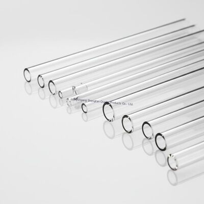 Clear Color Quartz Fused Glass Tube Rod Thermal Stabile No Air Bubble