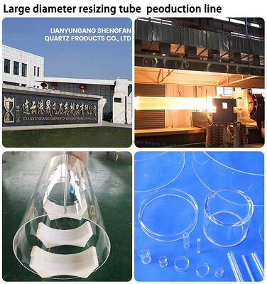 Precise Dimension Quartz Glass Test Tubes 400 OD Uv Protection Fused Quartz Tube Silica