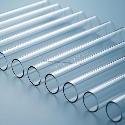 Precise Dimension Quartz Glass Test Tubes 400 OD Uv Protection Fused Quartz Tube Silica