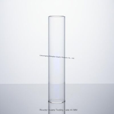 Reactor Quartz Testing Tube Glass Sleeve For Germicidal Lamps 40 MM