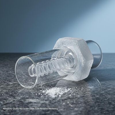 Abnormity Quartz Nut Screw Glass Tube Abrasive Machining