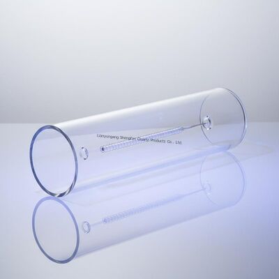 Ends Open Quartz Pipe Glass Tube Reactor Transparent For UV Lamp