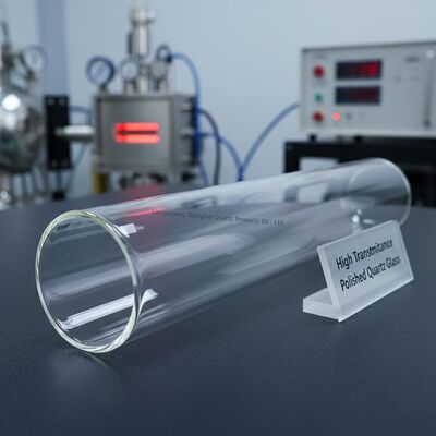 High Transmittance Polished Quartz Glass Fire Pipe Semiconductor Protect Heat Resistant