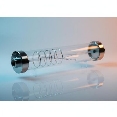Polished Quartz Glass Fire Pipe Semiconductor Protect Heat Resistant Vacuum Tube Transparent