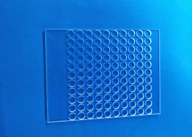 Pure Precision Glass Machining Excellent Physical Chemical Properties Quartz Glass Plate Punching