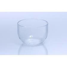 Customized Quartz Glass Crucible Transparent Color Round Base