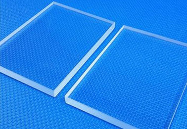Clear Clean Fused Silica Plate Thick Glass Homogeneity 6.5 Moths