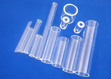 Transpaprent Clear Quartz Glass Tube Good Spectral Transmission SiO2> 99.99%