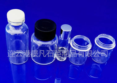 Glass Laboratory Reagent Bottle , Chemical Reagent Bottles Transparent UV Glass Bottle With Screw Cap