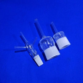 Transparent Round Quartz Glass Tube 99.99% Pure material Strong Hardness