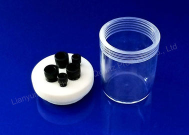 Quartz Glass Threaded Tube Science Lab Glassware Screw Sampling Bottle
