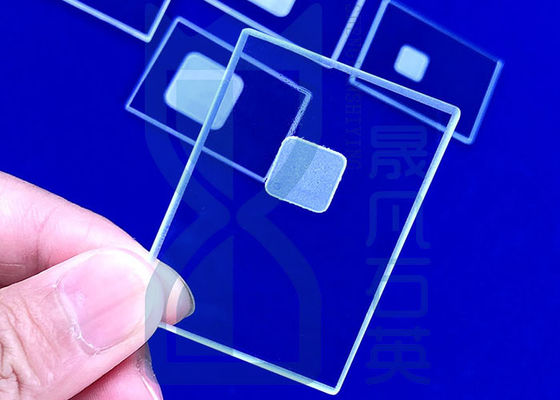 Slot Machining Of Frosted Transparent Round Square Slot With High Purity Quartz Glass Slot