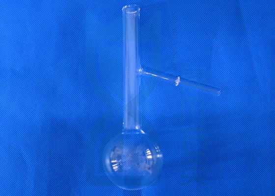 Corrosion Resistant Quartz Glass Round Bottom Flask High Temperature